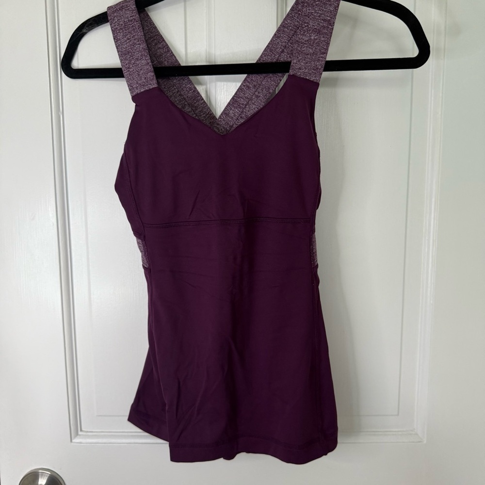 lululemon athletica Purple Push Your Limits Tank Size 4